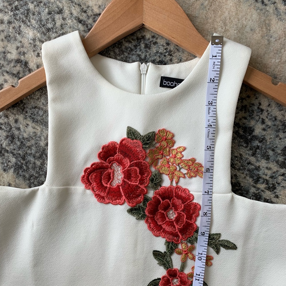 Embroidered Mini Shift Dress - Picture 6 of 8